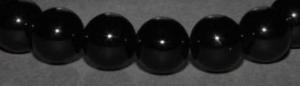 Fil Tourmaline noire 6 mm