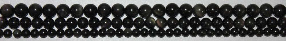 Fil Obsidienne oeil céleste Disponible 6 mm / 8 mm / 10 mm / 12 mm