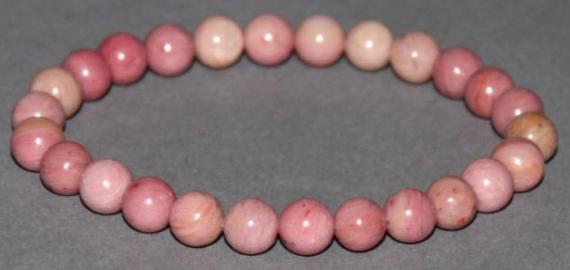 Bracelet Rhodonite 6 mm Disponible Taille Small