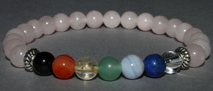 Bracelet 7 Chakras (10) 6 mm Disponible Taille Extra large