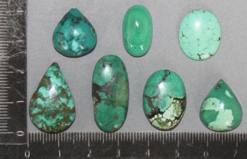 Lot de pierres cabochon Turquoise du Tibet 
