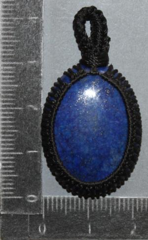 Pendentif  macramé Lapis lazuli