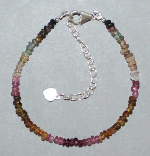 Bracelet Tourmaline multicolore facettée