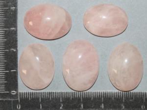 Lot de pierres cabochon Quartz rose