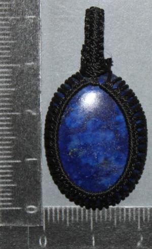 Pendentif  macramé Lapis lazuli