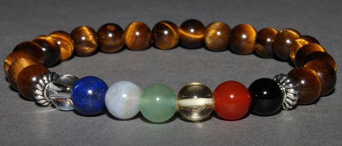 Bracelet 7 Chakras (9) 6 mm Disponible Taille Extra large