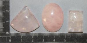 Lot de pierres cabochon Quartz rose