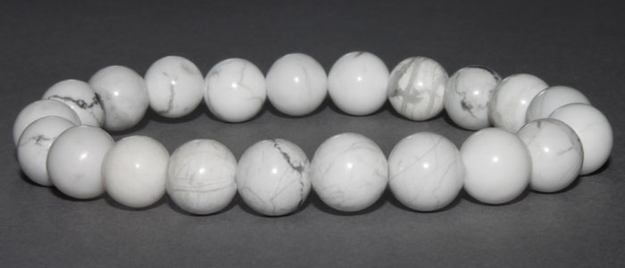 Bracelet Howlite 8 mm Disponible Taille Small